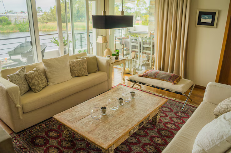 Clean Modern Apartment Living Room
